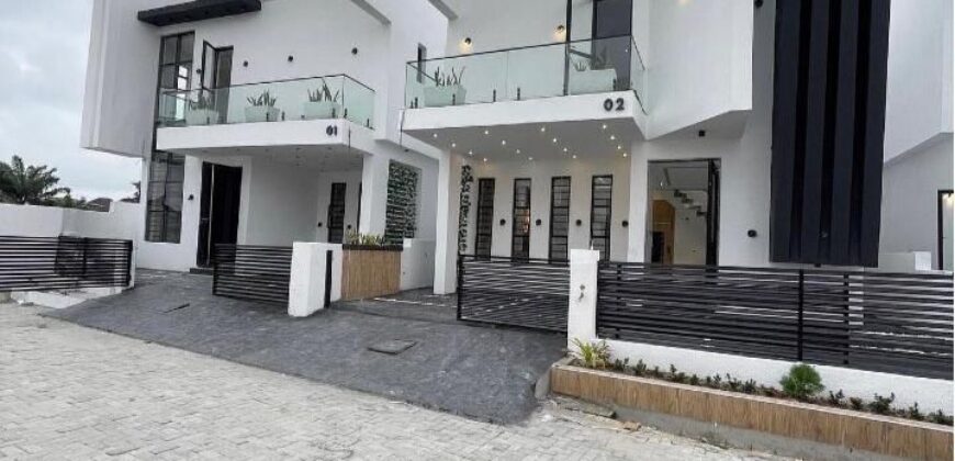 Luxury 4 bedroom fully detached duplex with BQ, Chevron, Lekki